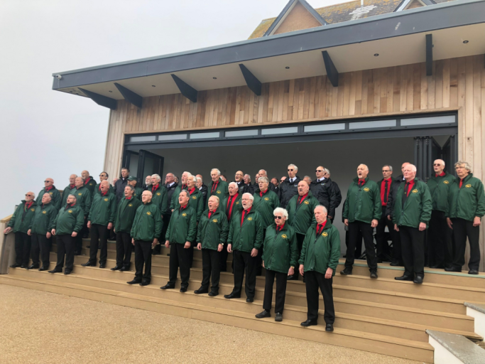 Killacourt singing with Hants Police MVC