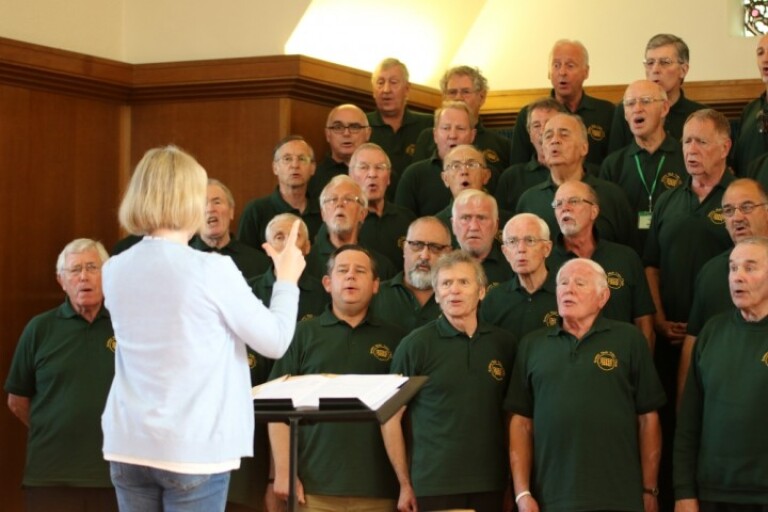 The Boys in full flow in rehearsals