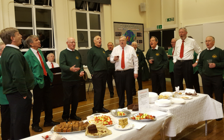 Generations Concert Afterglow in the Romsey Abbey Primary School - as can be seen teacher Marion was not in charge.