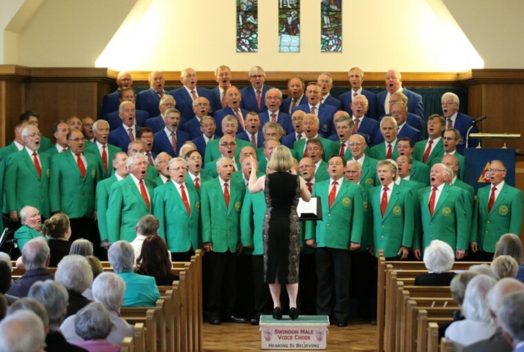 Singing with old friends Swindon MVC.