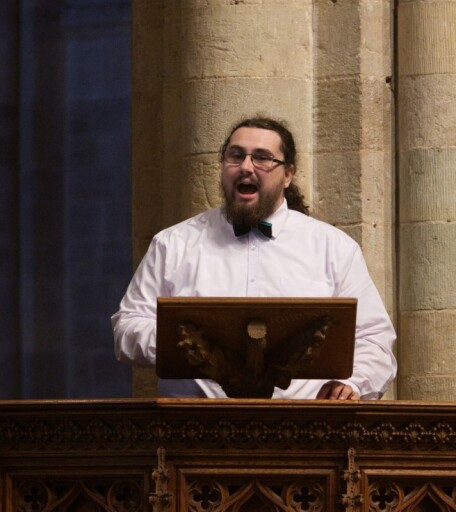 Tenor soloist and aspiring conductor Byron Horne.