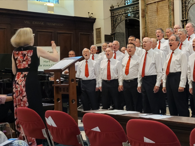 All eyes on Marion conducting - just as it should be!