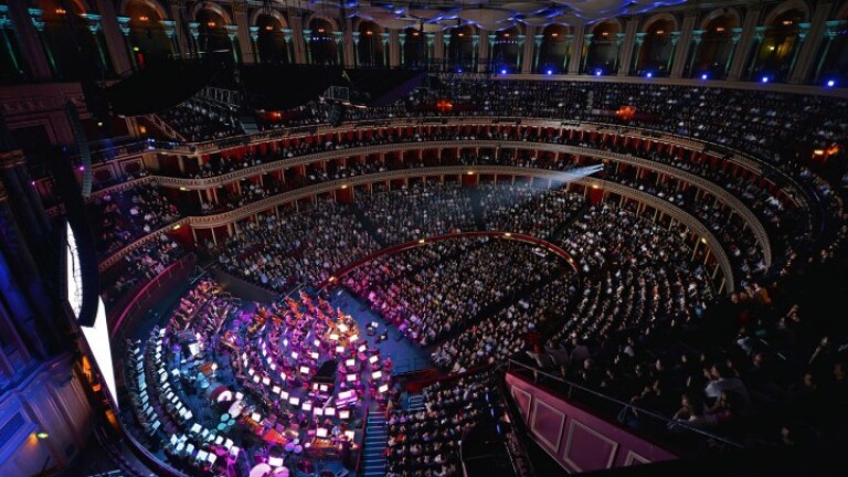 Inside the Royal Albert Hall.