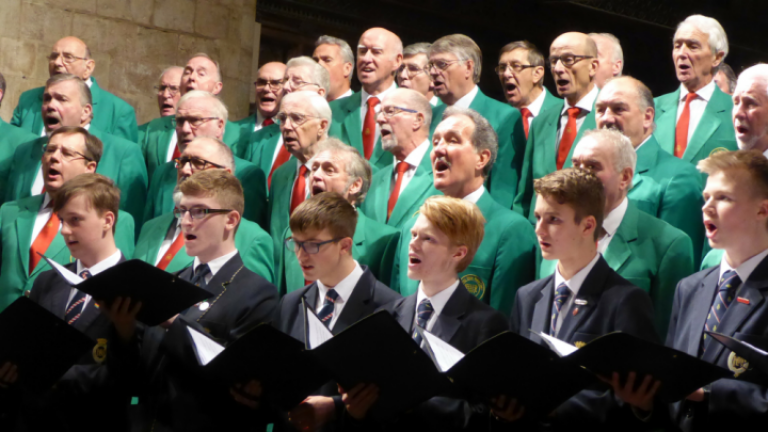 Rmvc and the mountbatten school boys choir join forces.