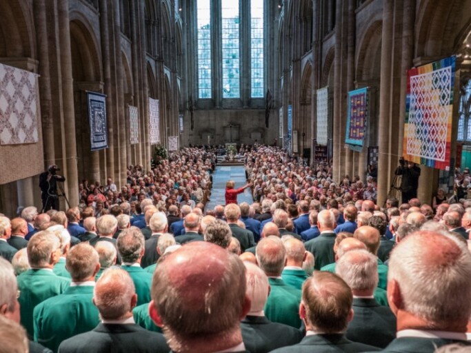 A full audience in Romsey Abbey